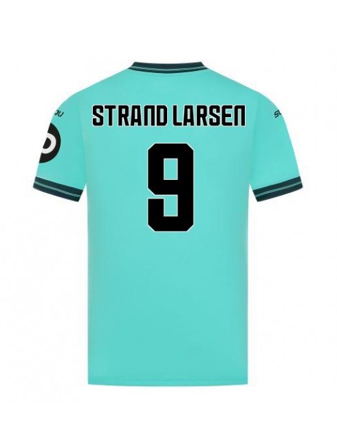 Wolves Jorgen Strand Larsen #9 Replika Borta Kläder 2025-26 Kortärmad Wolves Jorgen Strand Larsen #9 Replika Borta Kläder 2025-26 Kortärmad